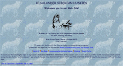 Desktop Screenshot of highlandersiberians.com